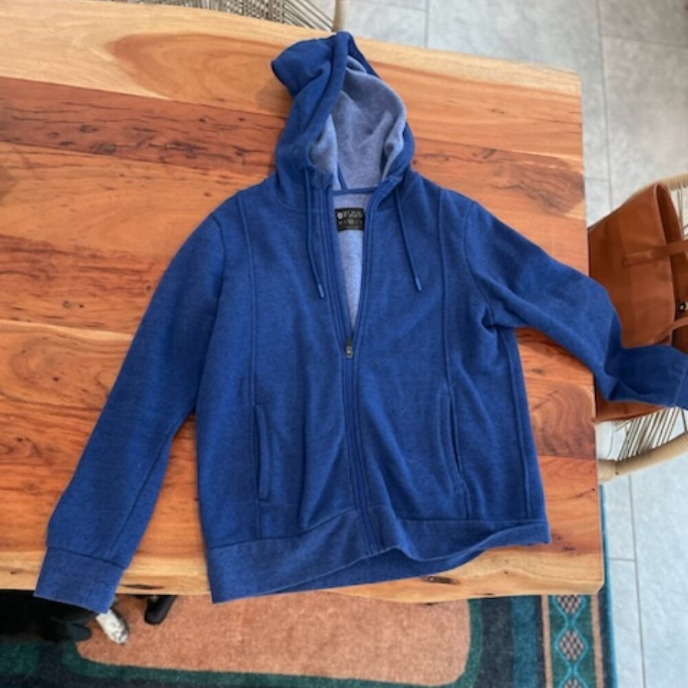 Figs Blue Fleece Jacket